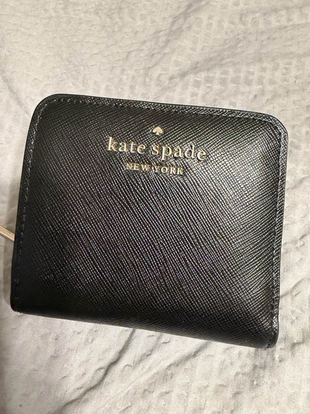 Kate Spade Black Zip-Around Women's Card Wallet